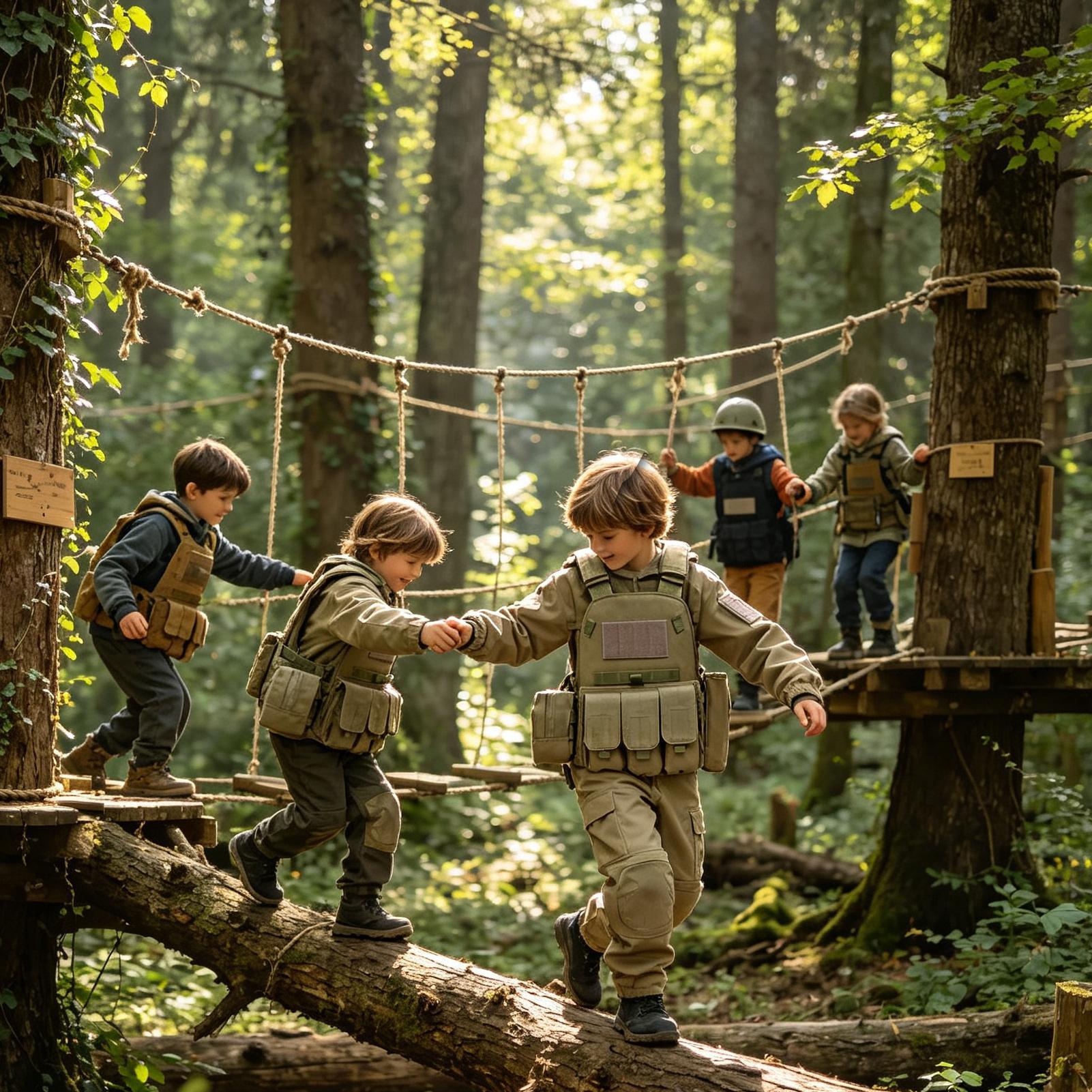 Outdoor Hunting Games For Kids - เสื้อกั๊กเด็กสำหรับกิจกรรมกลางแจ้ง ลายพรางทหาร สำหรับเด็กชายและเด็กหญิง เสื้อกั๊กยุทธวิธี เสื้อผ้าสำหรับเกม CS