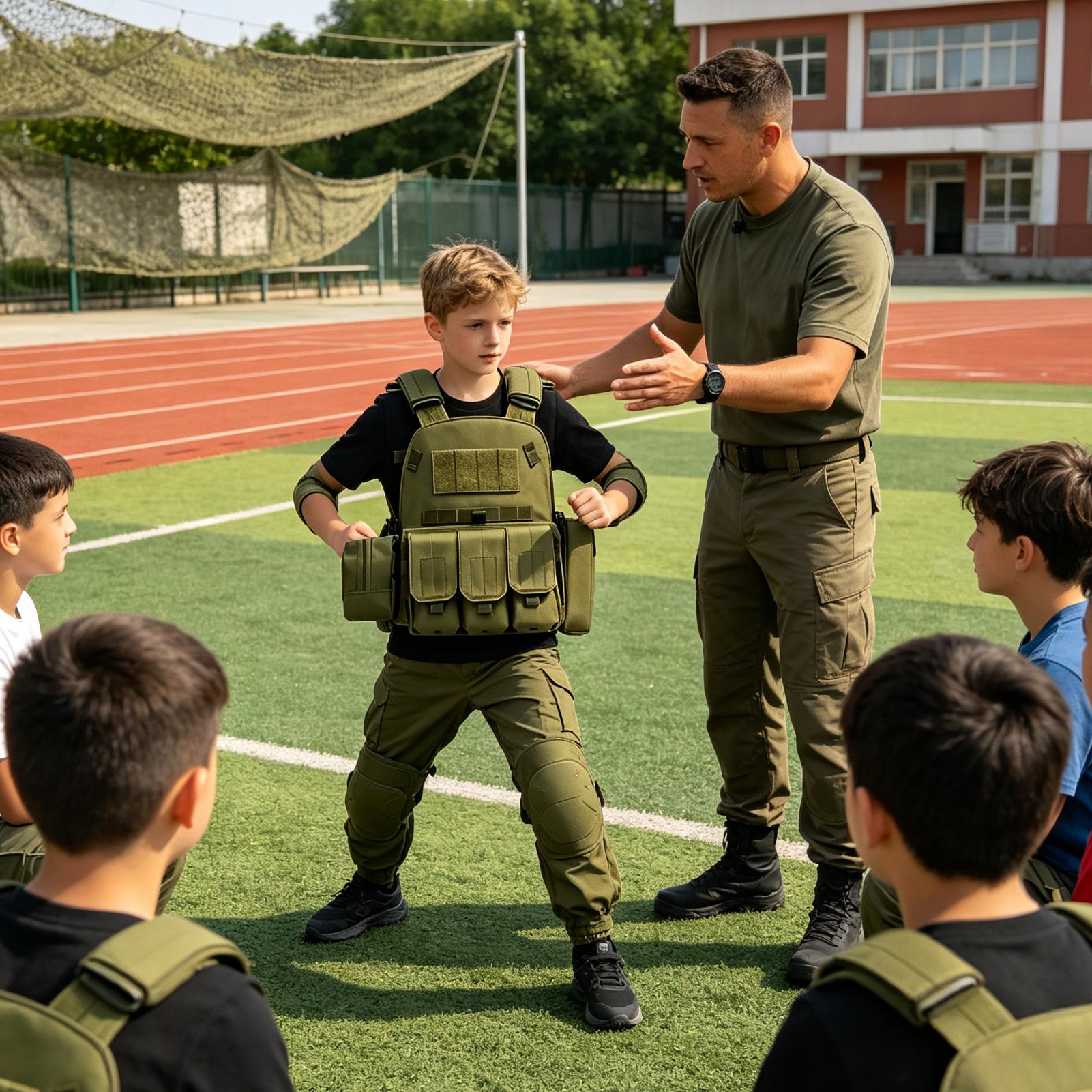 เสื้อกั๊กเด็กสำหรับกิจกรรมกลาง - Outdoor Hunting Games For Kids บทวิจารณ์และราคา